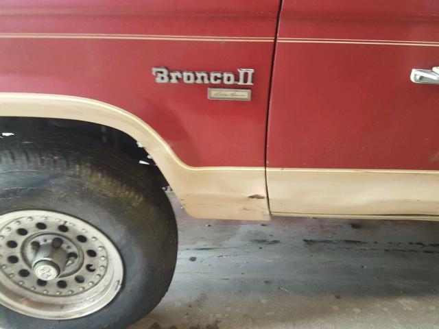 1FMCU14T4JUC64789 - 1988 FORD BRONCO II RED photo 9