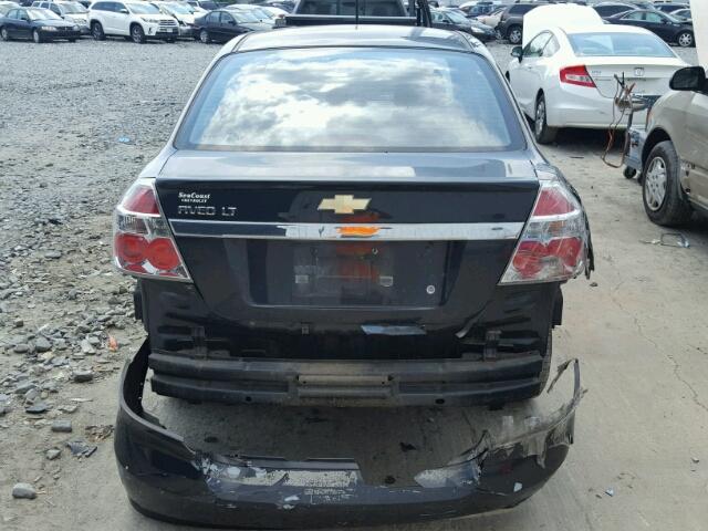 KL1TD56EX9B632093 - 2009 CHEVROLET AVEO LS BLACK photo 9