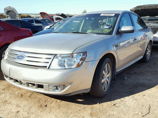 1FAHP24W48G121163 - 2008 FORD TAURUS SEL GOLD photo 2