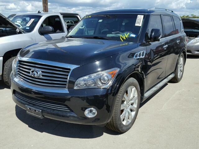 JN8AZ2NFXB9502763 - 2011 INFINITI QX56 BLACK photo 2