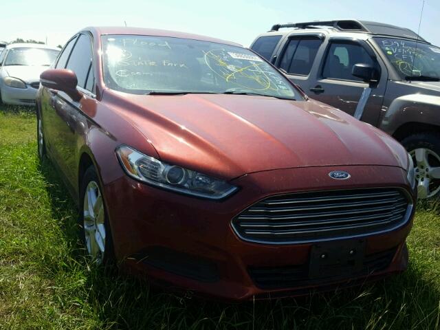 3FA6P0H71ER193618 - 2014 FORD FUSION MAROON photo 1