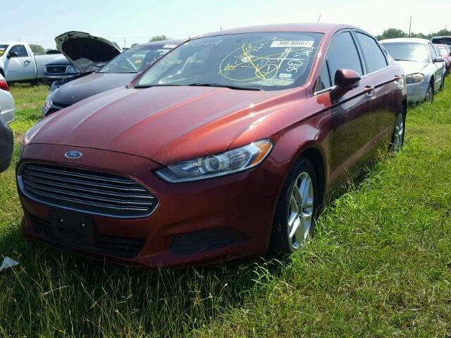 3FA6P0H71ER193618 - 2014 FORD FUSION MAROON photo 2