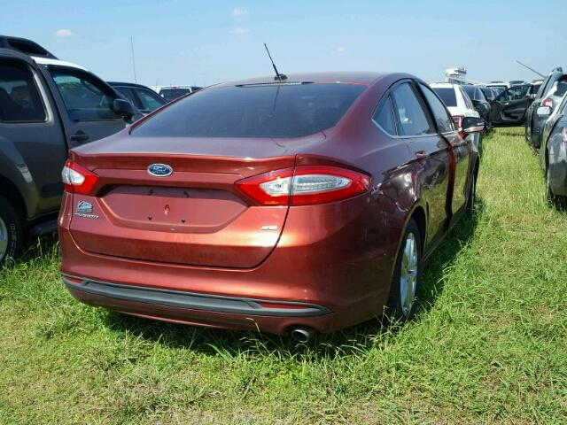 3FA6P0H71ER193618 - 2014 FORD FUSION MAROON photo 4