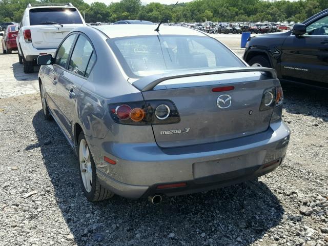 JM1BK323851275662 - 2005 MAZDA 3 S GRAY photo 3