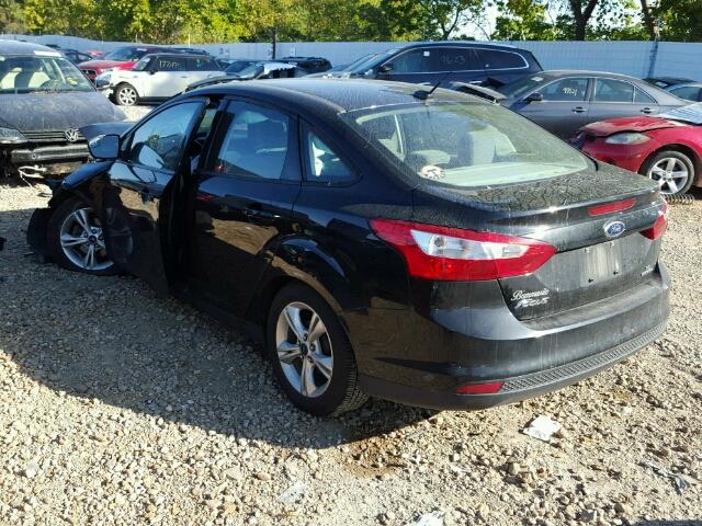 1FADP3F20EL381528 - 2014 FORD FOCUS SE BLACK photo 3