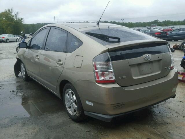 JTDKB20U953015975 - 2005 TOYOTA PRIUS GOLD photo 3