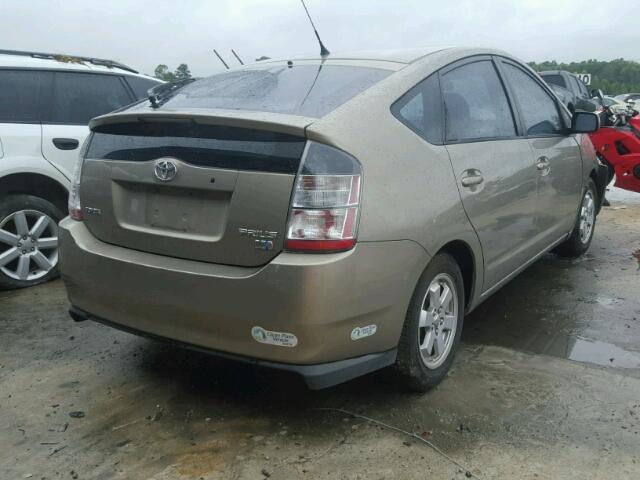 JTDKB20U953015975 - 2005 TOYOTA PRIUS GOLD photo 4