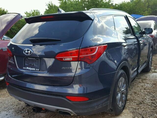 5XYZU3LB2GG334660 - 2016 HYUNDAI SANTA FE S GRAY photo 4
