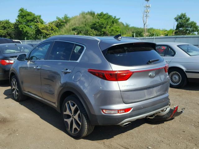 KNDPRCA64H7188842 - 2017 KIA SPORTAGE S GRAY photo 3