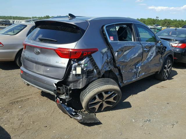 KNDPRCA64H7188842 - 2017 KIA SPORTAGE S GRAY photo 4