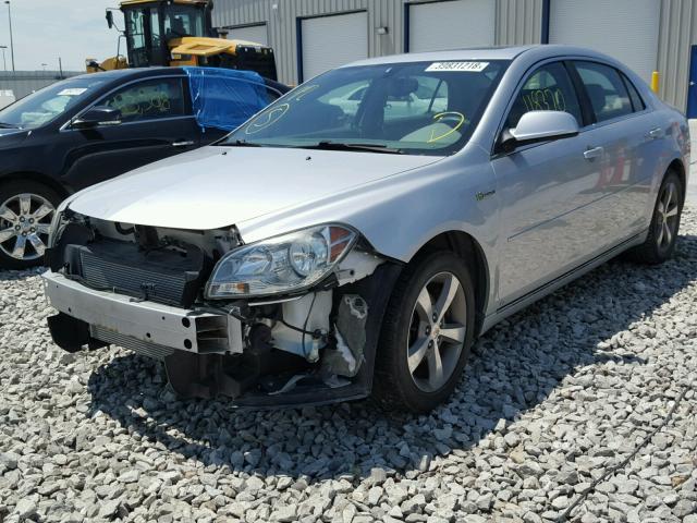 1G1ZF57599F188265 - 2009 CHEVROLET MALIBU HYB SILVER photo 2