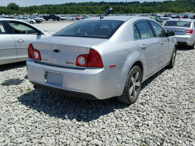 1G1ZF57599F188265 - 2009 CHEVROLET MALIBU HYB SILVER photo 4