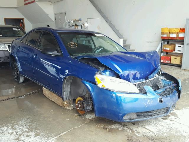 1G2ZF58B74178626 - 2007 PONTIAC G6 VALUE L BLUE photo 1