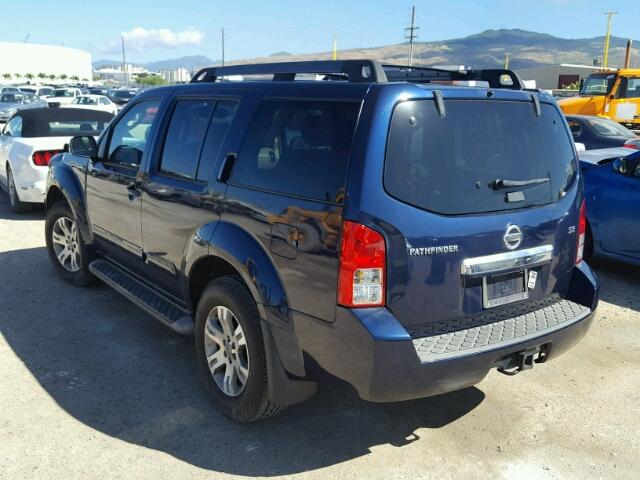 5N1AR1NN1AC609159 - 2010 NISSAN PATHFINDER BLUE photo 3