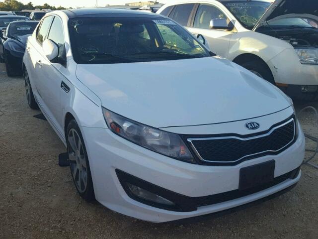 5XXGR4A61CG027693 - 2012 KIA OPTIMA WHITE photo 1