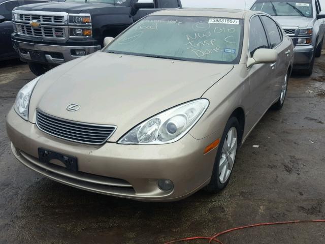 JTHBA30G755111268 - 2005 LEXUS ES 330 GOLD photo 2