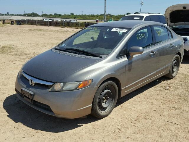 2HGFA15548H513570 - 2008 HONDA CIVIC GRAY photo 2