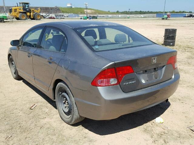 2HGFA15548H513570 - 2008 HONDA CIVIC GRAY photo 3