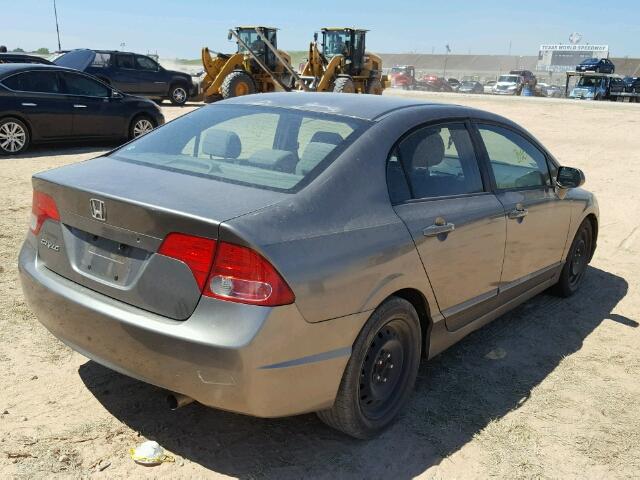 2HGFA15548H513570 - 2008 HONDA CIVIC GRAY photo 4