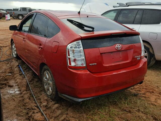 JTDKB20U197856476 - 2009 TOYOTA PRIUS RED photo 3