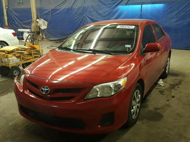 5YFBU4EE5CP065719 - 2012 TOYOTA COROLLA RED photo 2