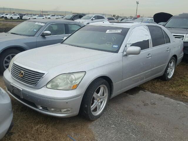 JTHBN36F655026960 - 2005 LEXUS LS 430 SILVER photo 2