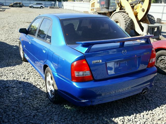 JM1BJ227310434894 - 2001 MAZDA PROTEGE MP BLUE photo 3