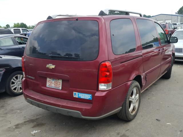 1GNDV33L25D287052 - 2005 CHEVROLET UPLANDER L 勃艮第红 照片 4