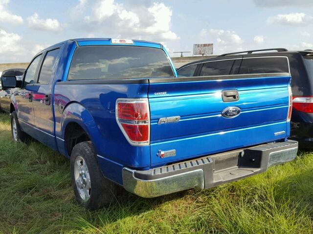 1FTEW1CM8CFC08301 - 2012 FORD F150 SUPER BLUE photo 3