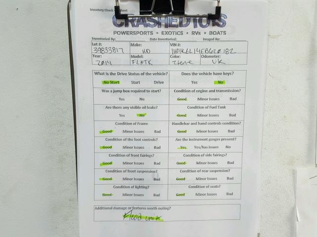 1HD1KEL14EB620182 - 2014 HARLEY-DAVIDSON FLHTK ELEC 银色 照片 20