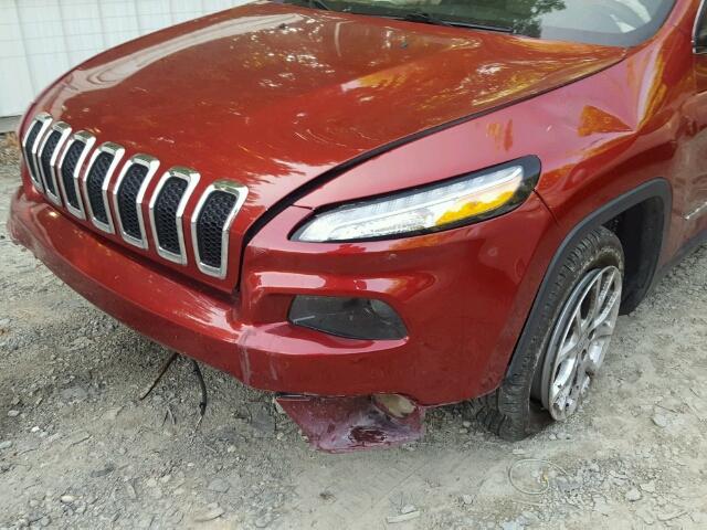 1C4PJLCSXEW167299 - 2014 JEEP CHEROKEE L RED photo 9