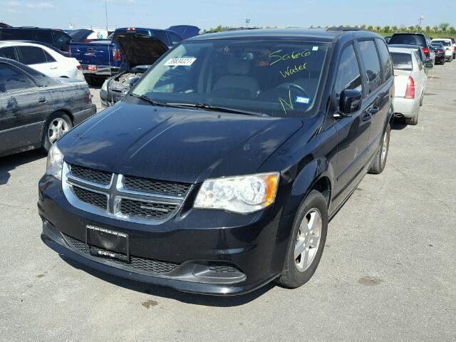 2C4RDGCGXCR122906 - 2012 DODGE GRAND CARA BLACK photo 2