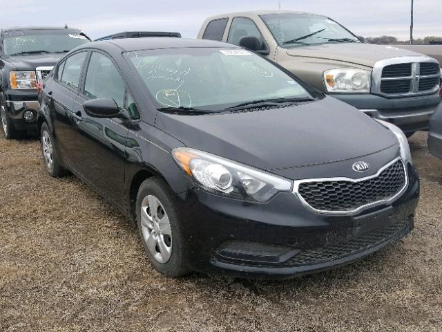 KNAFK4A61F5311850 - 2015 KIA FORTE LX BLACK photo 1