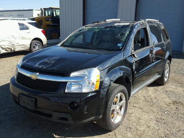 2CNDL63F176000405 - 2007 CHEVROLET EQUINOX BLACK photo 2