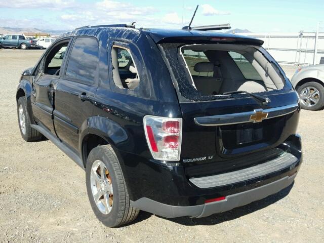 2CNDL63F176000405 - 2007 CHEVROLET EQUINOX BLACK photo 3