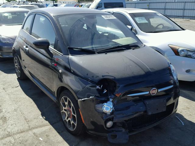 3C3CFFBR5CT383875 - 2012 FIAT 500 SPORT BLACK photo 1