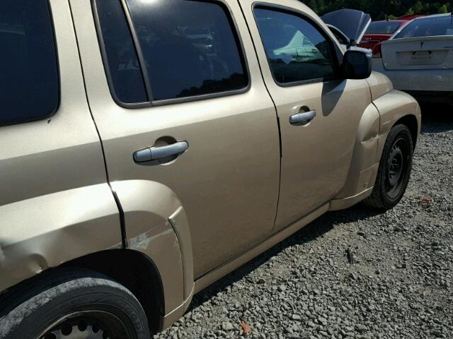 3GNDA13D07S607139 - 2007 CHEVROLET HHR LS Qızıl foto 10