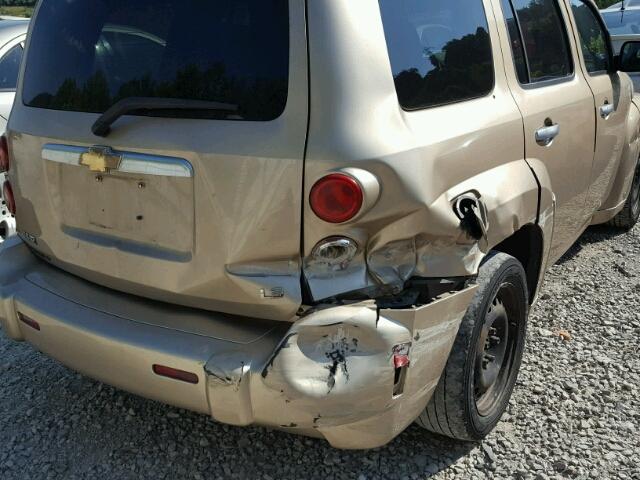 3GNDA13D07S607139 - 2007 CHEVROLET HHR LS Qızıl foto 9