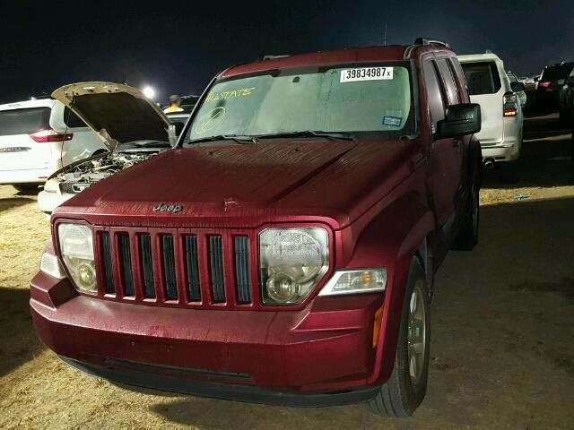 1J4PP2GK8BW532183 - 2011 JEEP LIBERTY RED photo 2