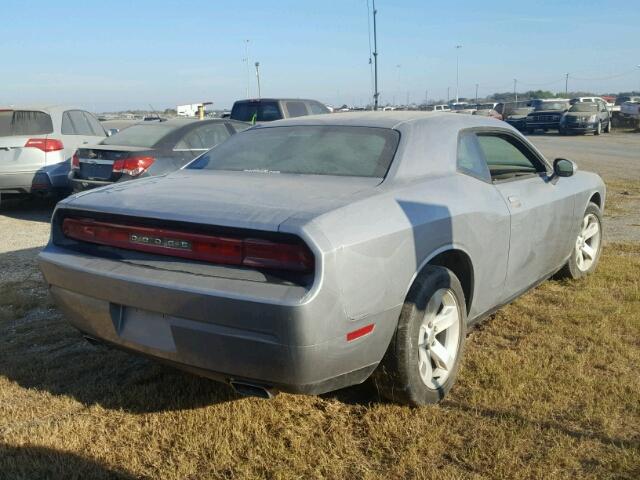 2C3CDYAG4EH313491 - 2014 DODGE CHALLENGER SILVER photo 4