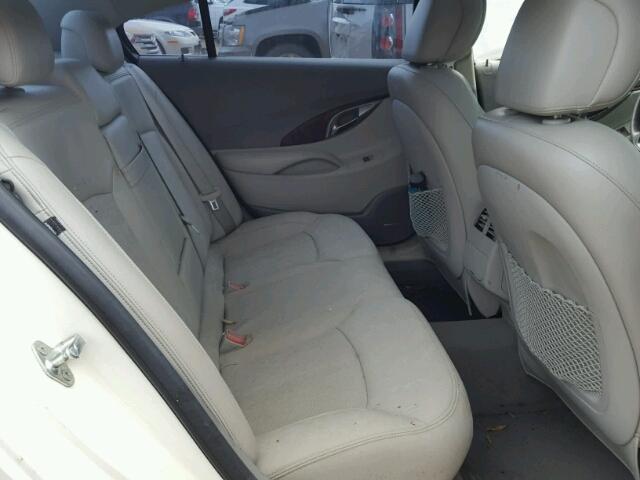 1G4GE5GD7BF319249 - 2011 BUICK LACROSSE WHITE photo 6