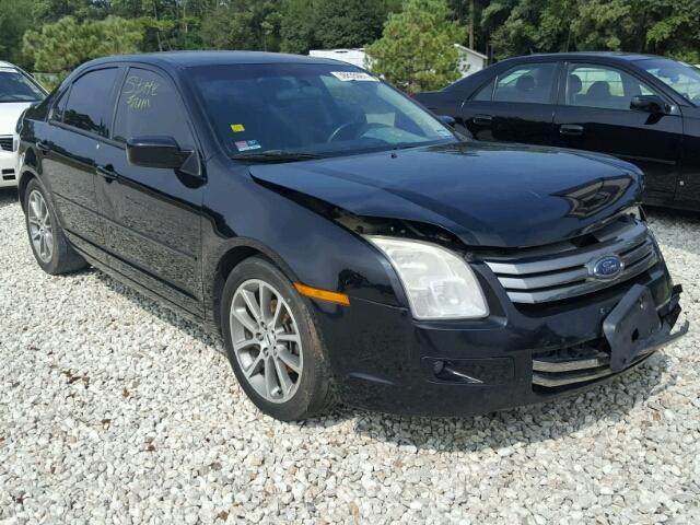 3FAHP07Z38R158868 - 2008 FORD FUSION BLACK photo 1