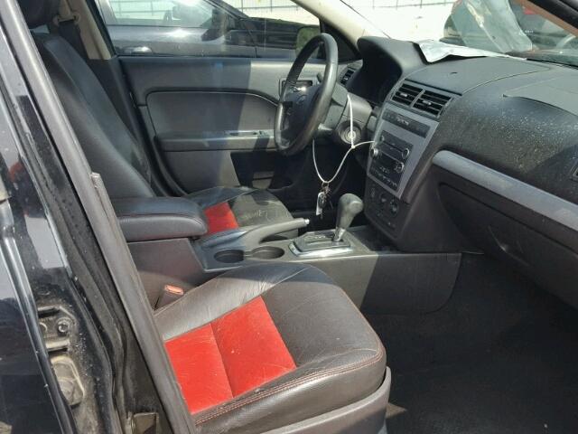 3FAHP07Z38R158868 - 2008 FORD FUSION BLACK photo 5