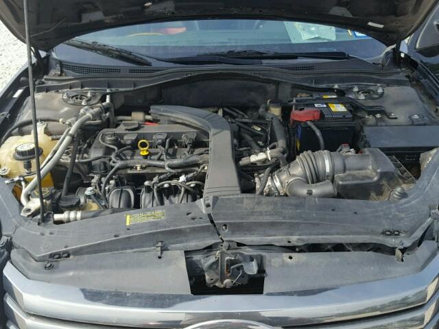 3FAHP07Z38R158868 - 2008 FORD FUSION BLACK photo 7