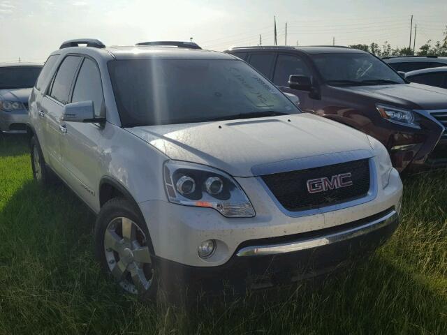 1GKEV33778J172697 - 2008 GMC ACADIA SLT WHITE photo 1