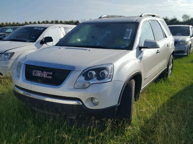 1GKEV33778J172697 - 2008 GMC ACADIA SLT WHITE photo 2