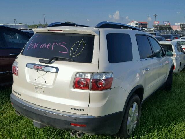 1GKEV33778J172697 - 2008 GMC ACADIA SLT WHITE photo 4