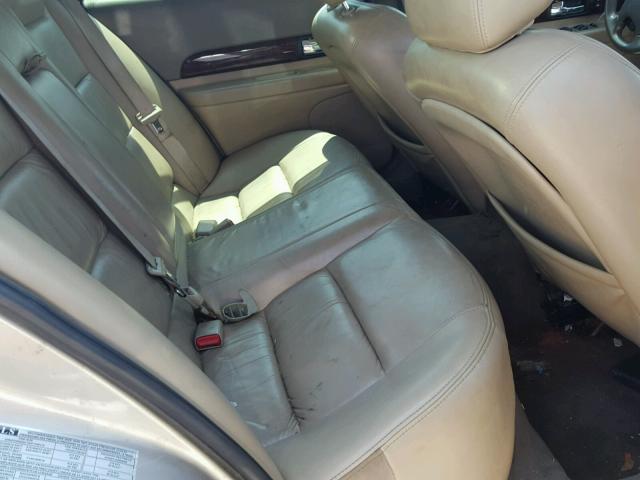 1LNHM86S6YY859486 - 2000 LINCOLN LS BEIGE photo 6