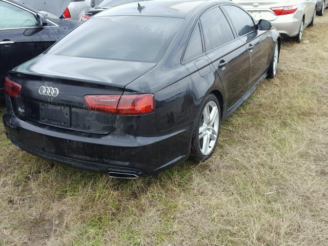 WAUCFAFCXGN197644 - 2016 AUDI A6 BLACK photo 4