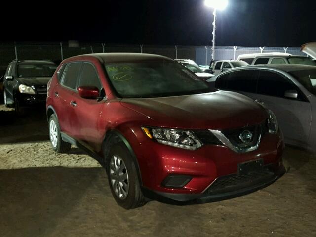 KNMAT2MV7GP709037 - 2016 NISSAN ROGUE RED photo 1